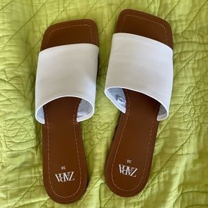 White Zara sandals